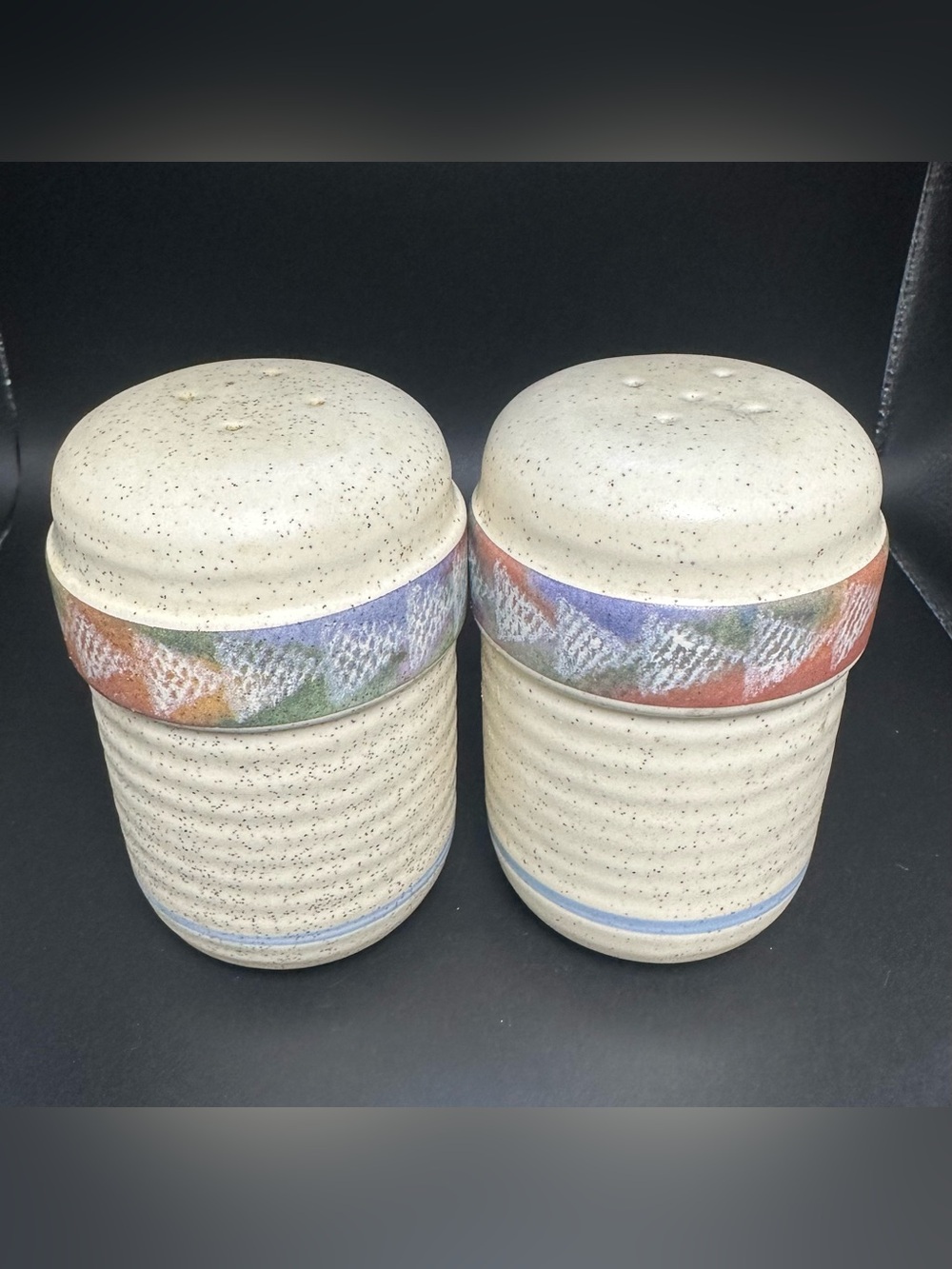 Horizon Treasure Craft Speckled Ceramic Salt and Pepper Shaker Set southwest